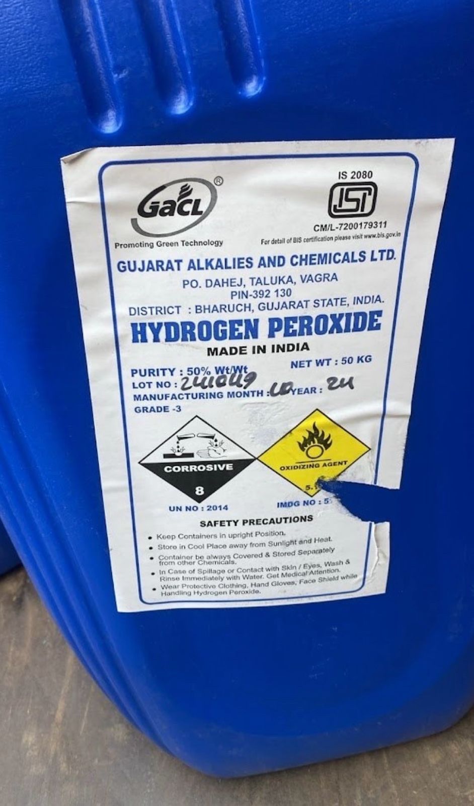 Hydrogen Peroxide manufacturer in india